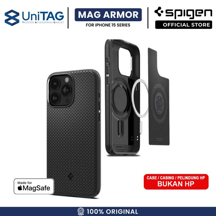 Promo Case for iPhone 15 Pro Max Plus Spigen Mag Armor MagSafe Matte ...