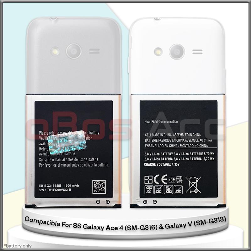 Baterai SS GALAXY ACE 3 / ACE 4 / GALAXY V / GALAXY V PLUS / STAR PRO DUOS / J1 MINI / Z2 EB-BG313BBE Battery Batre Batrai HP 2