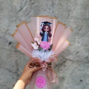 Buket Topper Wisuda/Buket Bunga & topper