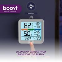 Gambar BOOVI JD001 Jam Digital LED Built-In Stand Kalender Termometer Hygrometer Temperature Kelembapan Humidity Ruangan dari Boovi Official Kota Administrasi Jakarta Barat 4 Tokopedia