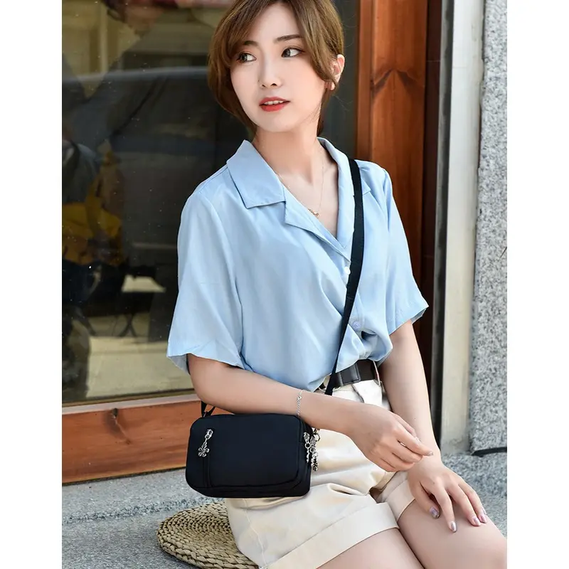 Civeto TS156 Tas Selempang Mini Wanita Sweet Love Nylon Waterproof Sling Bag 4