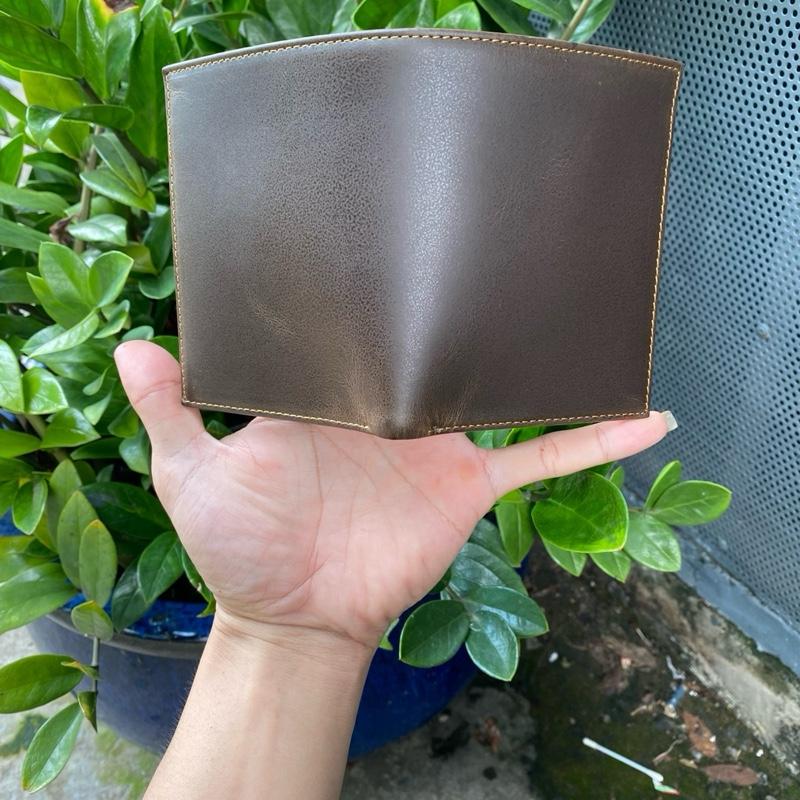 Ví da bò sáp wax nhập khẩu,bóp bẻ tạo hiệu ứng vân da,chất da bền bỉ,càng dùng càng bóng đẹp,bảo hành 24 tháng,bóp nam nhiều ngăn, full hộp làm quà tặng 2