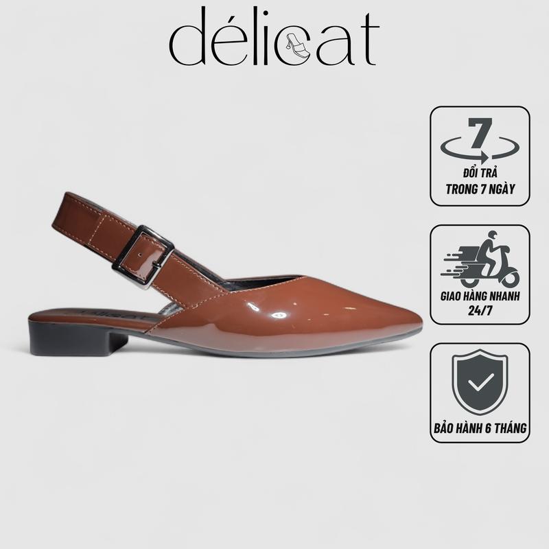 Giày nữ sục bệt đế TPR chống trơn trượt êm mềm dẻo cá tính xinh xắn Délicat D227