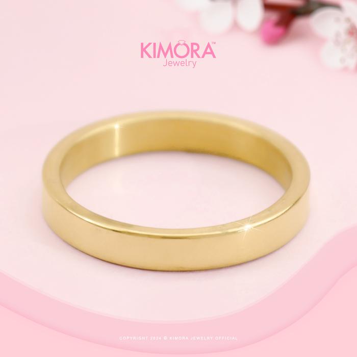 Gambar Kimora - Cincin Titanium Wanita Mindy Shine Shining Elegan  Cnt119 - CNG06T119 - GOLD 6 dari Kimora Jewelry Kota Denpasar Tokopedia