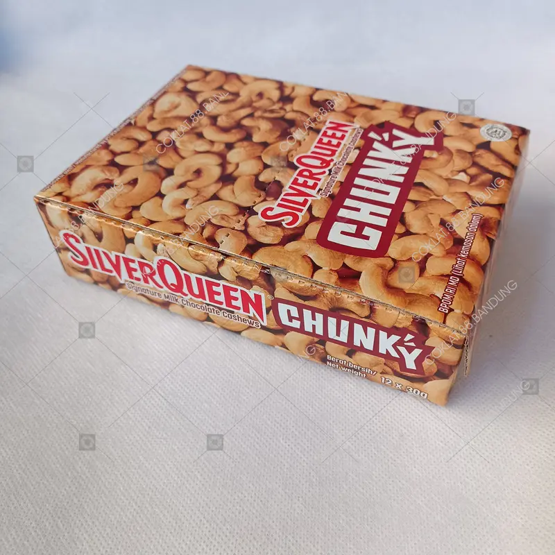 SILVERQUEEN CHUNKY BAR 1 BOX, COKLAT SILVERQUEEN CHUNKY BAR MINI 12 X 26gr, COKELAT SILVER QUEEN CHUNKY BAR 7