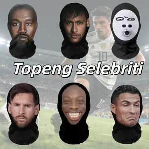 Mobil 3D Topeng Ugly Face Lucu Masker Ekspresi Wajah Abstrak Unik Kreatif Buff Masker Motif Meme Lucu Fullprinting Tabir Surya Kulit motor car