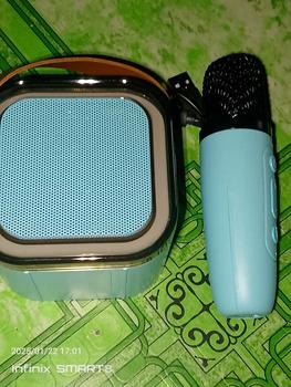 Product Review of Wireless Karaoke Speaker With Karaoke Bluetooth Microphone K12 Home KTV Karaoke Machine RGB Light Portable Mini Bluetooth Speaker from L** C**o 1