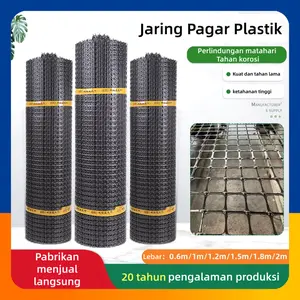 10/20/30/40/50M Pagar Plastik Ayam Hitam Jaring Kandang 3.5cm Ukuran Jala Jaring Pagar Plastik untuk Perlindungan Kebun, Taman, Budidaya Unggas dan Balkon