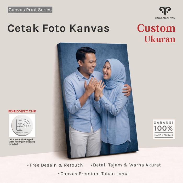 Gambar Bingkaicanvas Cetak Foto Kanvas Premium Custom Ukuran Spanram Siap Pasang Garansi 100% Uang Kembali - 20x25 | 8R, Kanvas dari bingkaicanvas Kota Depok Tokopedia