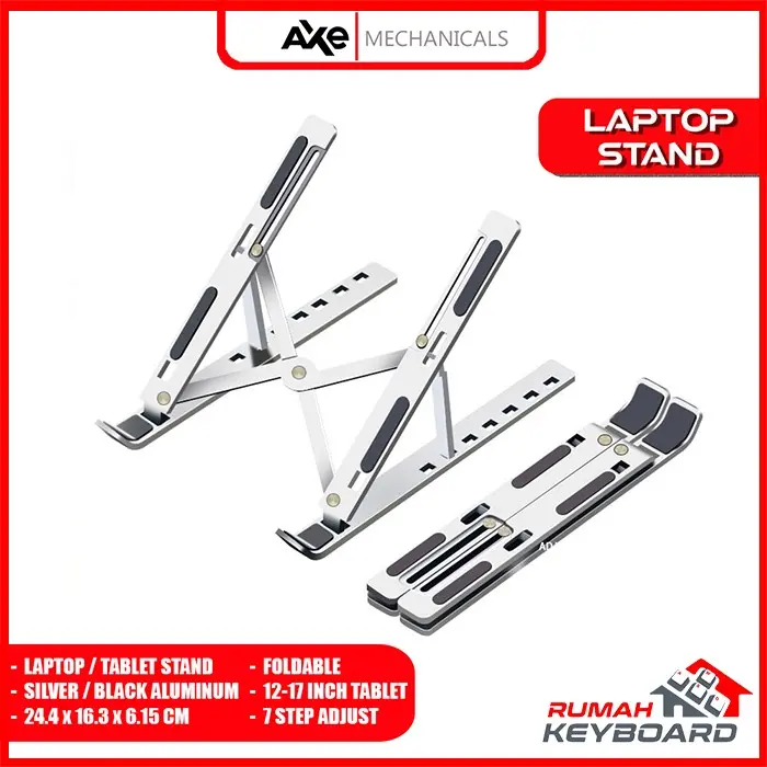 LAPTOP TABLET STAND HOLDER - STAND HOLDER - PORTABLE - COMPACT MULTIFUNGSI