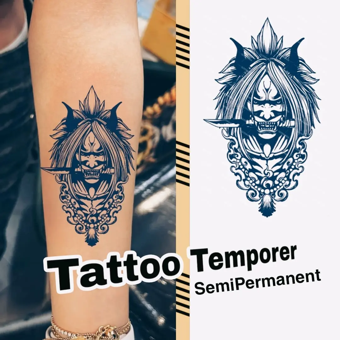 Stiker tato temporer semi permanent motif ANIMA -tatoostylee