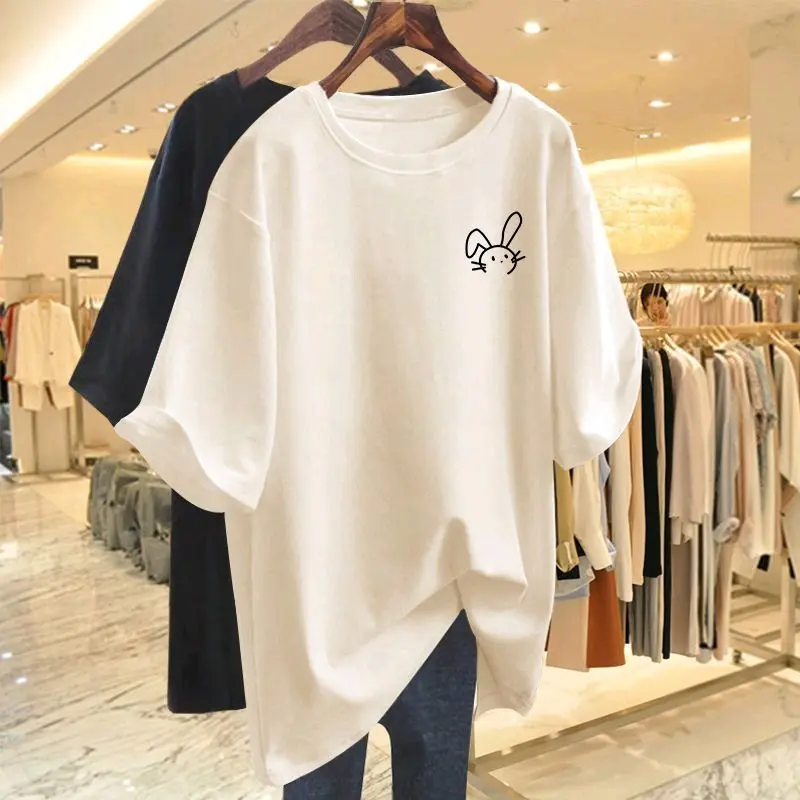 Kaos Urban Style Rabbit Cute Bigsize Jumbo XL 2XL 3XL 4XL 5XL Kaos Harajuku Pria Wanita Korean Oversize 4