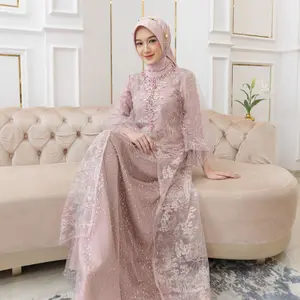 MYLYF Official Tivani Dress Gaun Gamis Baju Busana Bahan Maxmara Wanita Muslimah Tunangan Menikah Lamaran Ibu Hamil Bridesmaid Pesta Maternity Motif
