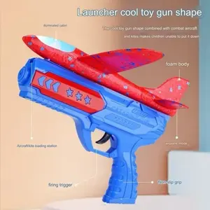 Mainan Anak Tembakan Pesawat Terbang ada Lampu / Mainan Pesawat Terbang Anti Rusak