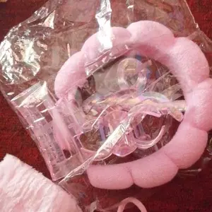 Calla Paket Lengkap Headband Cuci Muka Korea 16Pcs/8Pcs/ Jumbo Fluffy Empuk Polos Head Band/Berbagai Macam Jepit Rambut/ikat rambut/Jepit Rambut Bunga Karet Kulit Flower