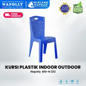 Napolly Kursi Teras BIG-N 232 Furniture Plastik Indoor Outdoor Anti Air Anti Rayap