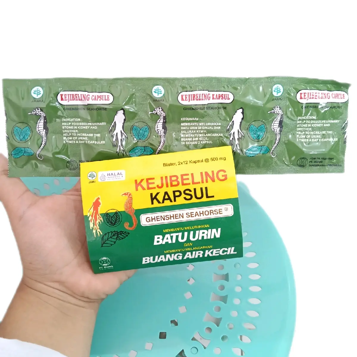kejibeling kapsul membantu melancarkan buang air kecil (1 lembar 12kapsul)