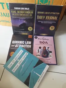 paket 5 buku quranic,daily,psycholog of doa, panduan shalat dan ikhtiar jalur langit
