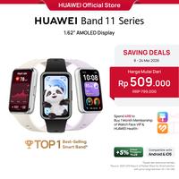 Gambar HUAWEI Band 11 Series | 1.62”AMOLED Display | Enhanced Sleep Tracking | Heart Health Management | Smartwatch-like | Android & iOS dari Huawei Indonesia Kota Tangerang 1 Tokopedia