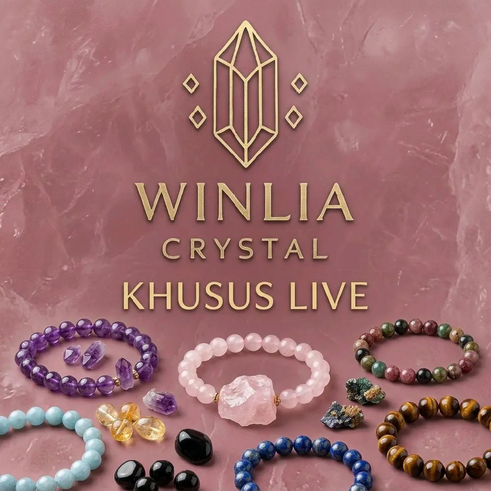 KHUSUS LIVE Winlia Crystal Hedgie Crystals Healing Decoration