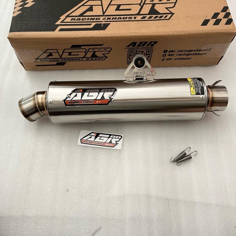Slincer knalpot abr racing exhaust bulat rata Gread A 0