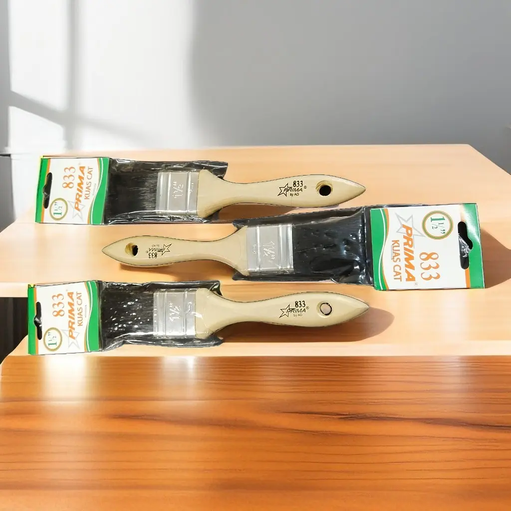 PRIMA Kuas Cat 1,5" Bulu Hitam untuk cat kayu dan besi juga tembok Paint