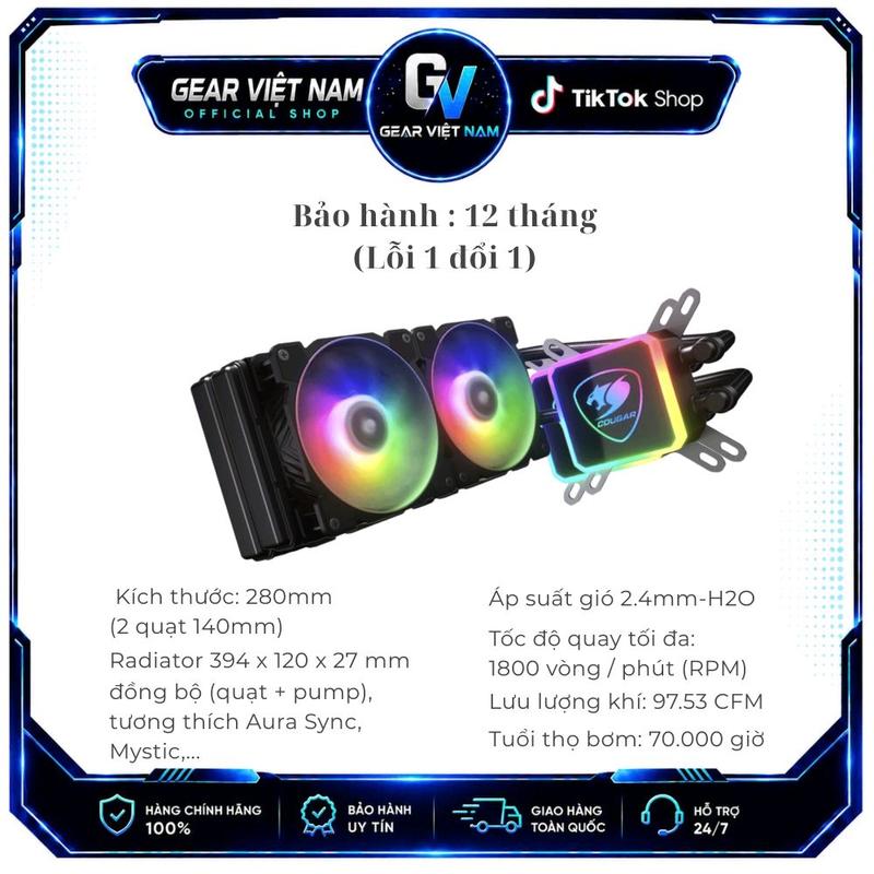 Tản nhiệt nước COUGAR AQUA 280 ARGB