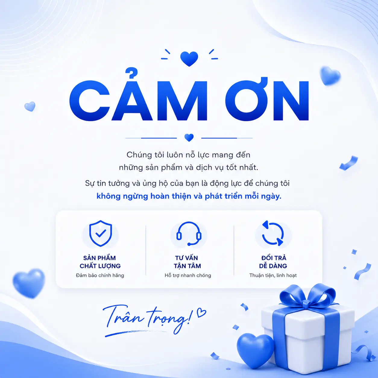 THƯ CẢM ƠN KHÁCH HÀNG CỬA HÀNG TECHZONE