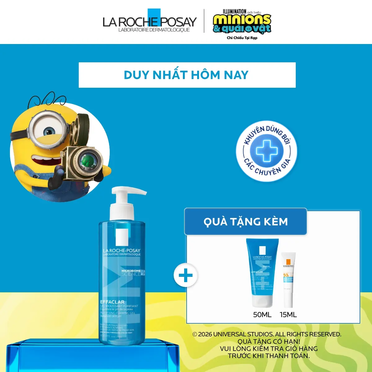 Sữa Rửa Mặt Tạo Bọt La Roche-Posay Effaclar Cho Da Dầu Nhạy Cảm 400ml