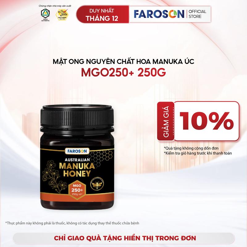Mật Ong Nguyên Chất Hoa Manuka Úc MGO250+ Essential Care Hộp 250g