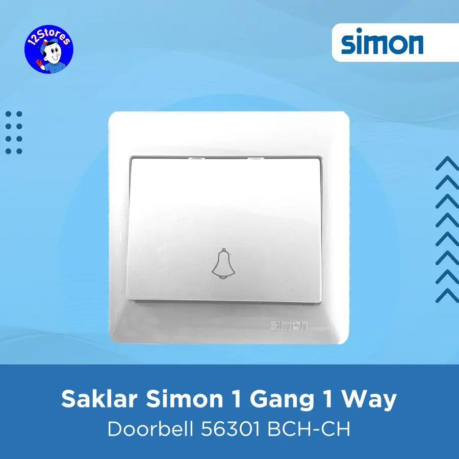 Simon Saklar Bel 1 Gang 1 Arah - 56301BCH-CH