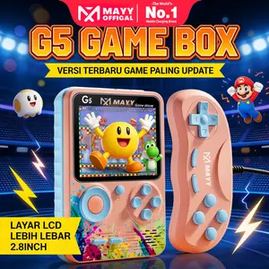 MAYY Gameboy Retro 500 in 1 Games Mini Portabel SUPRIME Red Series Console Games 1 PLAYER / 2 PLAYER