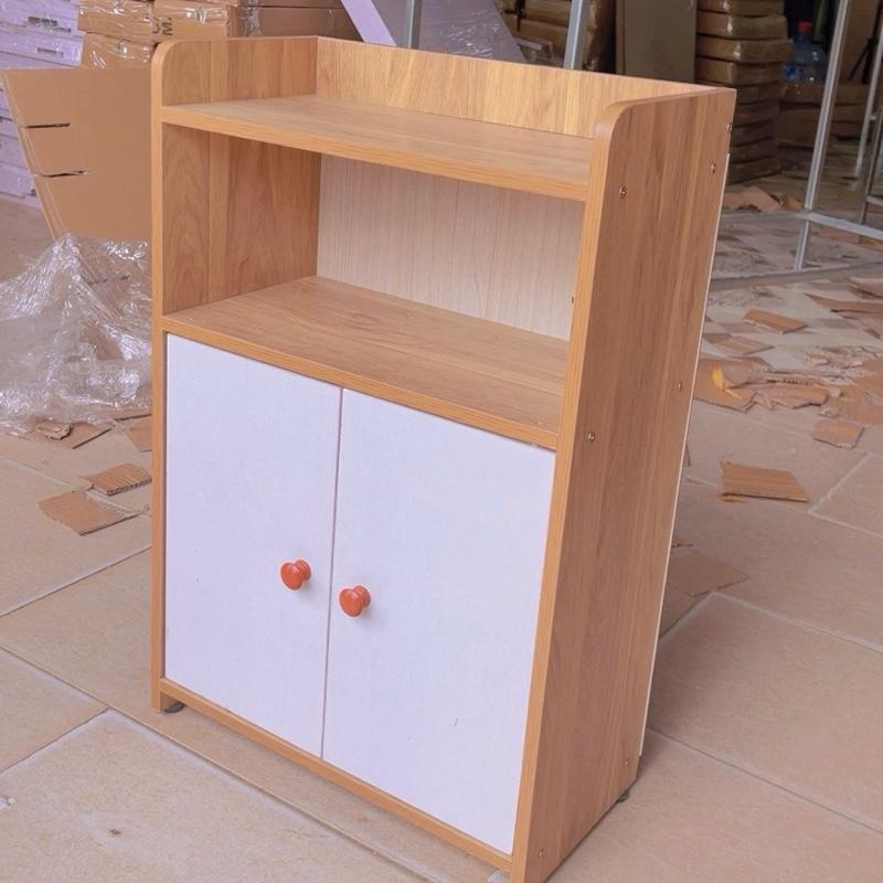 Tap  đầu giường 2 cánh để phòng ngủ tủ để đồ đa năng tiện lợi kèm 1 kệ