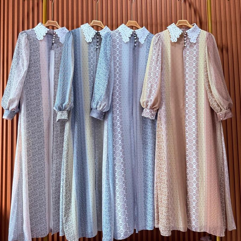 Miranda Dress- set gamis ( outer + inner +belt) by ratushopping21 1