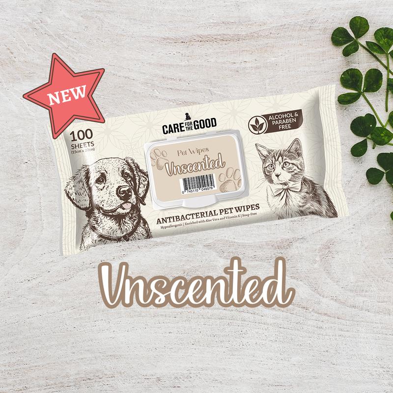Product Introduction of Care For The Good - Antibacterial Pet Wipes 100pc | Suitable for Cats, Dogs & Small Animal (6 Scents) 1