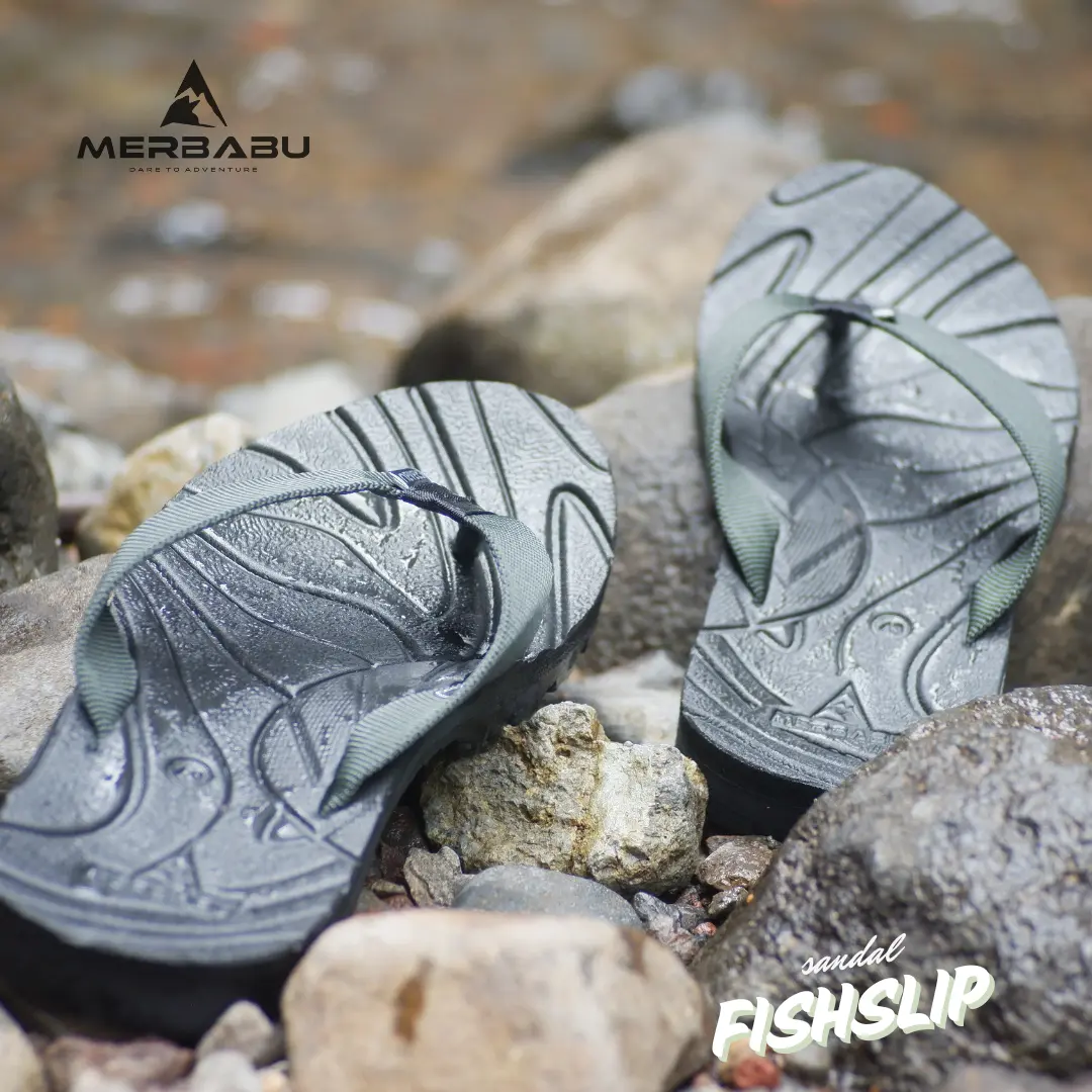 Sendal Jepit Gunung FishSlip Pria Wanita Merbabu Official