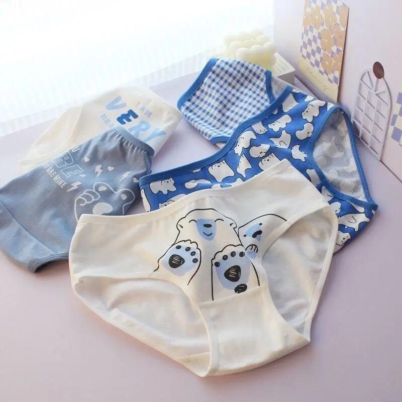 12Pcs CS35 CD Celana Dalam Wanita Katun Motif Cewek 6