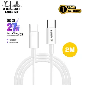 YIBAO LENTIVEN Kabel Data 2 Meter Fast Charging Micro usb Type-C Cable FOR iPhone ios usb Android Cable Data Garansi 1 Tahun Kabel MT