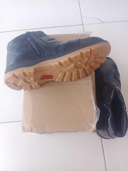 Product Review of Sepatu Boot Safety Kulit Asli Pria Bikers Tiktok Shop STG-SFT Boots Karet from p**m 3