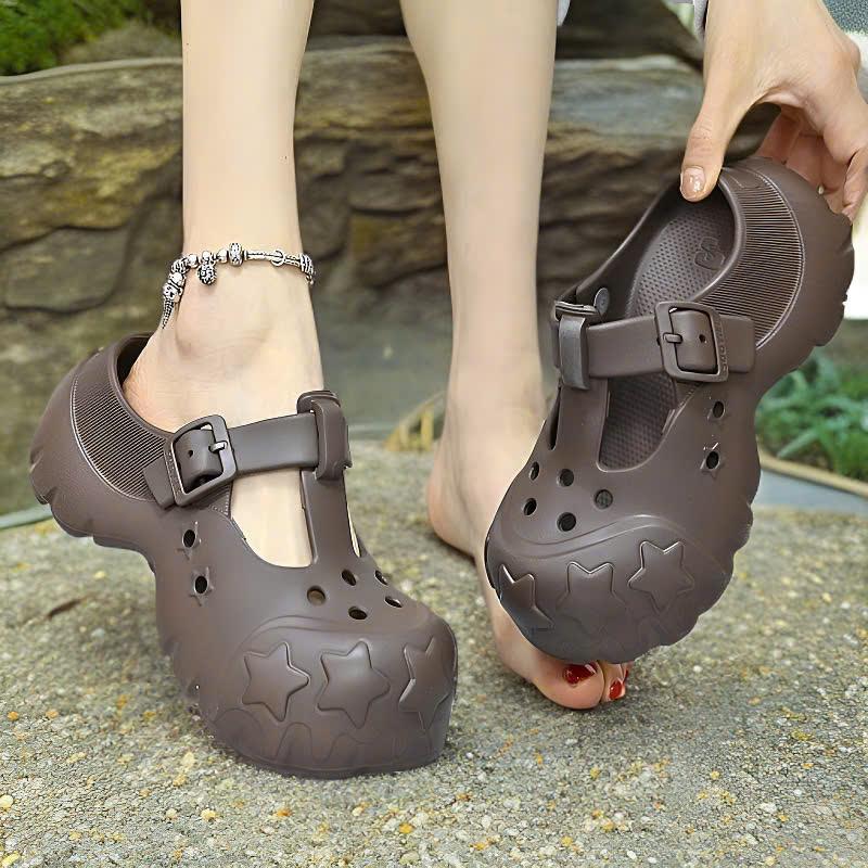  Dép sục nữ thời trang 6CM giày sục chất liệu EVA cao cấp êm ái kiểu dáng dễ thương cá tính AQ03 