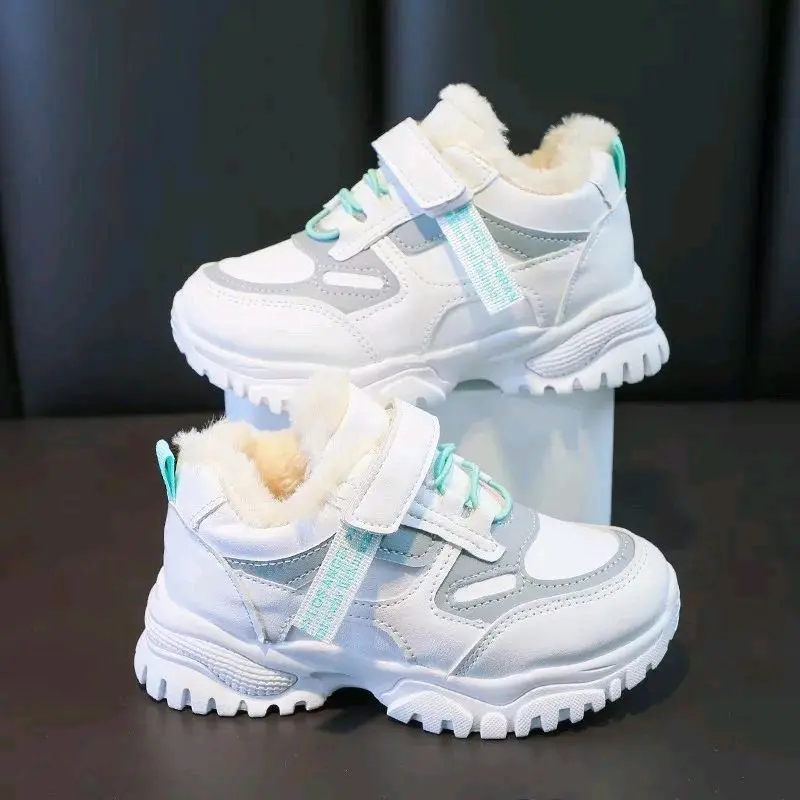 Sepatu Anak-Anak Perempuan Berbulu RC Fortuner - Rekomendasi - Sport, Casual, Olahraga, Kasual, Shoes, Cewek, Sneakers, Putih, Wanita Fashion 0