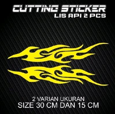 stiker cutting lis api tribal stiker sepeda listrik 3