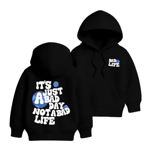 Hoodie Jumper Anak Sablon Bad Life Umur 4-15 Tahun Bisa Pria & Wanita