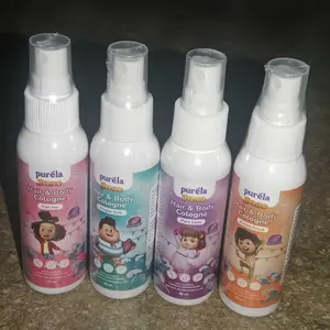 [PURELA X JUMBO] Purela Hair & Body Cologne 80ml - Parfum Anak Anak 2 in 1 untuk rambut dan badan  0% Alcohol, Anti iritan - Aman untuk Kulit Bayi 6 bulan + -  Wangi Premium Tahan 5 Jam +