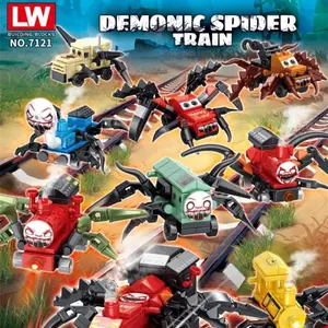 Mainan kereta choo choo charles monster train mode hobil bricks LW7121