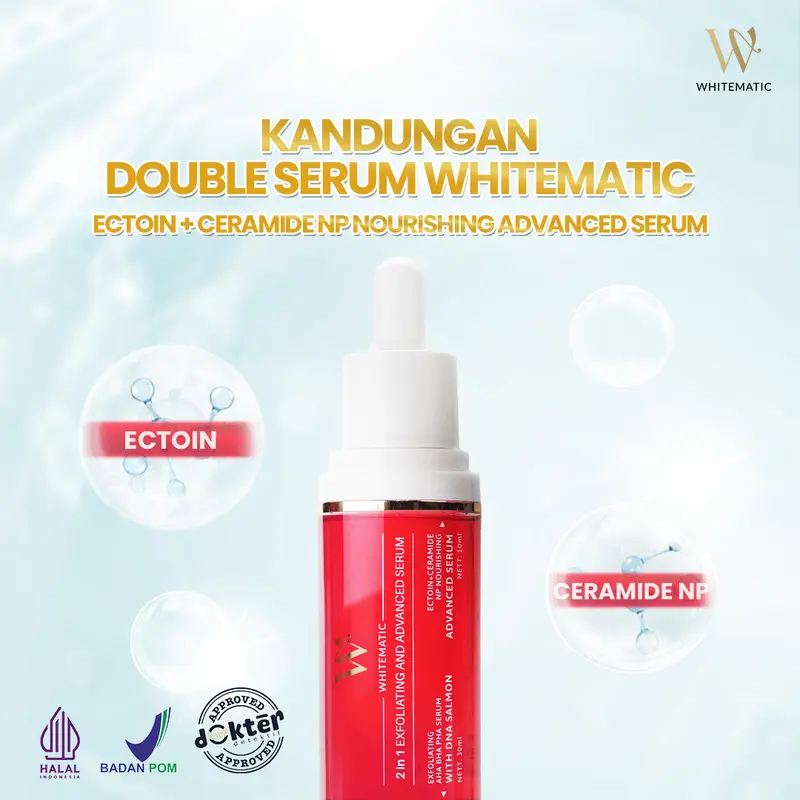 [DAPAT 1 DOUBLE SERUM + SPONS] WHITEMATIC SERUM EXFOLIATING DNA 3