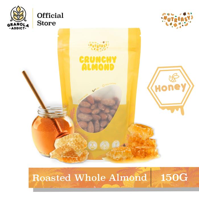 Gambar Granola Addict - Nutreasy Roasted Almond (Honey) 150G dari Granola Addict Kota Tangerang Tokopedia