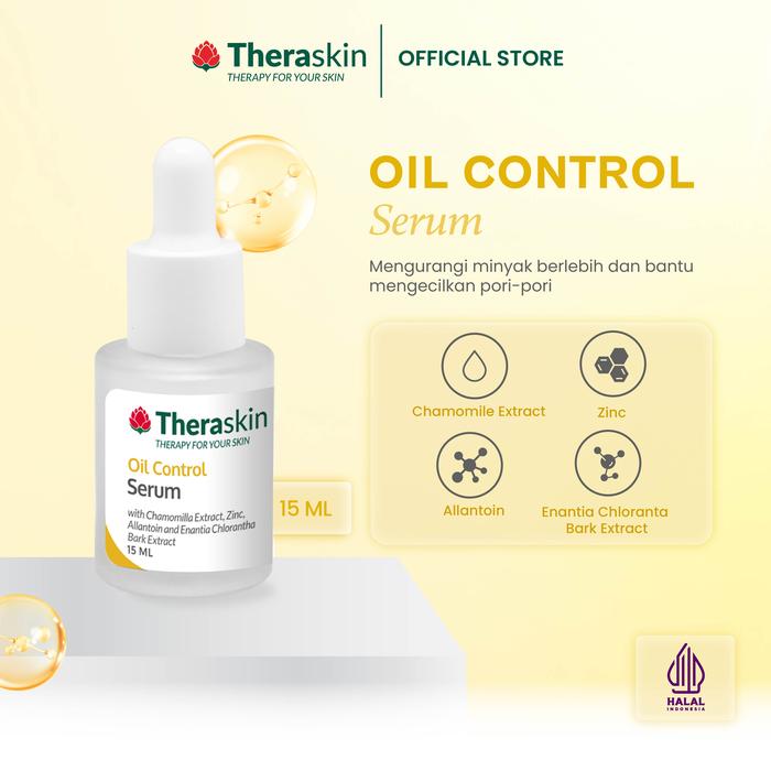 Gambar Theraskin  Oil Control Serum - Serum untuk Kulit Berminyak dengan Bark Ekstrak dan Zinc - oil control serum dari Theraskin Kosmetika Kota Tangerang Selatan Tokopedia