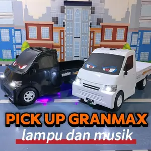 Mainan Pick Up GranMax Lampu dan Musik dengan Alarm Mundur dan Telolet Stecu Stecu untuk Anak-anak