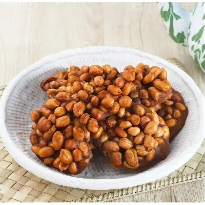 Ampyang Kacang Gula Jawa 1kg Enting-Enting Kacang Manis Legit Gula Jawa Asli Jajan Jadul Kacang Manis Gula Merah 3